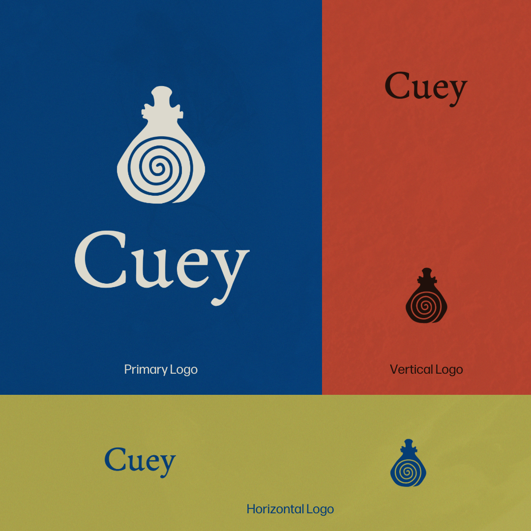 Cuey wordmark variations