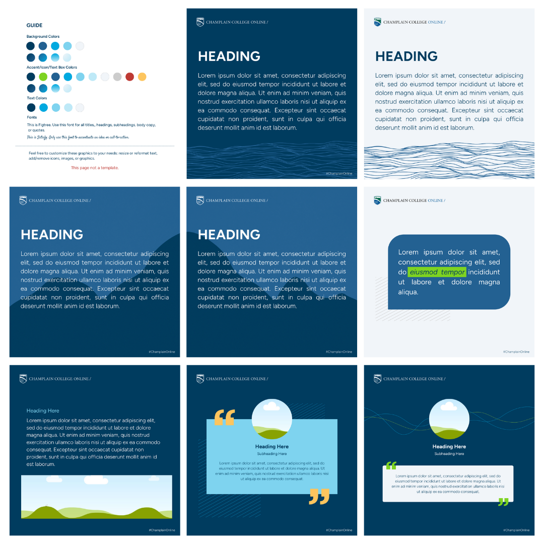 Canva social templates grid